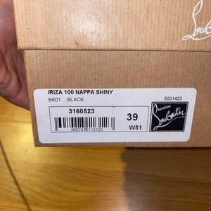 Christian Louboutin 100 mm Iriza pump, black eu 39